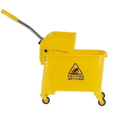 Bharti Multiclean 20 Liters Single Mop Wringer Trolley For Cleaning And Mopping