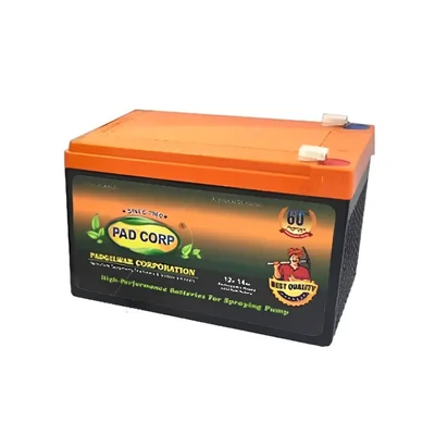 Padcorp 12V, 14AH Heavy Duty Battery for Sprayer for Agriculture (with 8 Months Warranty)