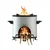Greenway Single Burner Biomass Jumbo Stove for Large Rural House and Community Kitchen