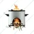 Greenway Single Burner Biomass Jumbo Stove for Large Rural House and Community Kitchen