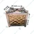 Gold Plated Stainless Steel  20 x 20 x 14 Inch Leak Proof Single Burner With Pipe Fitted