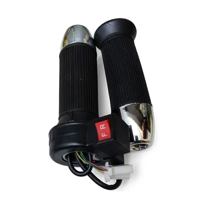 Premium Quality High Torque EV Handlebar Twist Throttle Set with Integrated Single Red Forward Reverse Switch