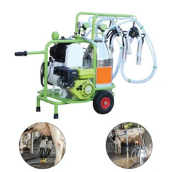 Dual Power Operating Milking Machine with 1HP Motor and 6.5HP Engine