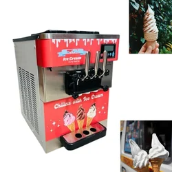 Table Top Single Compressor 3 Nozzle Softy Ice Cream Machine