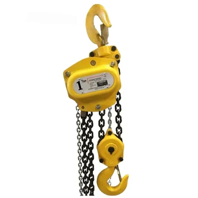 Ferreterro 1 ton Single Fall Chain Pulley Block (ISI Marked)(Chain Length-3m)