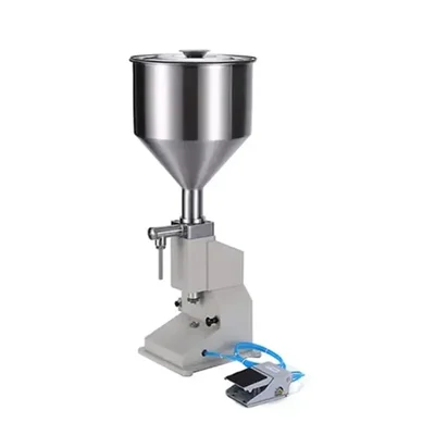 Pneumatic Type 5-50 ml Liquid & Paste Filling Machine - Single Nozzle