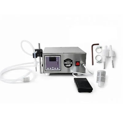 1-1000ml Single Head Mustard Oil Filling Machine with Digital Panel & Food-Grade Silicon Pipe