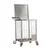 Vinayak Machines Single Layer SS Onion/Potato Trolley 100kg Capacity With Attached Lid, Castor Wheels facility