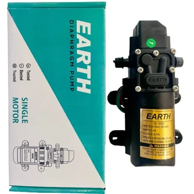 Earth 120 PSI Single Motor Diaphragm Pump for Battery Operated Sprayer