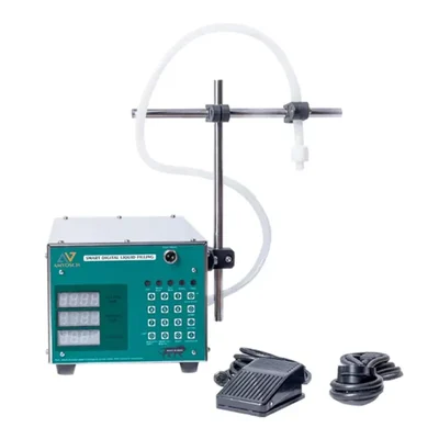 Single Nozzle Liquid Filling Machine 5-3000 ml, Semi-Automatic