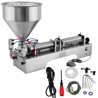 Single Nozzle Paste Filling Machine 50-500 ml, Semi-Automatic