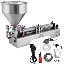 Single Nozzle Paste Filling Machine 50-500 ml, Semi-Automatic