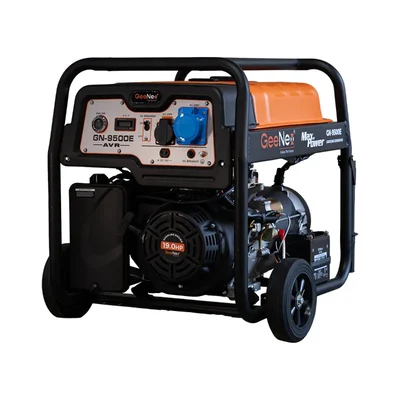 GeeNex 9.5 KVA Single Phase Phase 500 CC Electric Start Petrol Generator with 28L Tank Capacity (GN-9500E), 1 Year Warranty