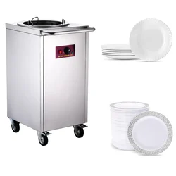 Commercial Stainless Steel Plate Warmer for 50 Plates, 400 Watt