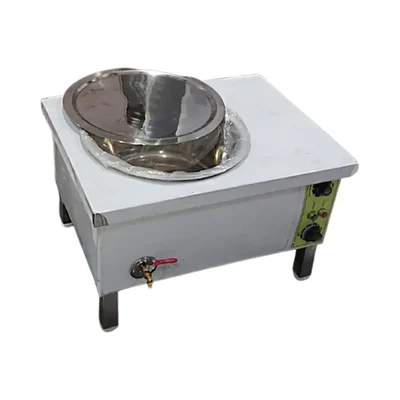 Heavy Duty SS 1 Pot Electric Bain Marie 1.5kW, with 20 litre Round Container for Buffet Warmer, Restaurants & Catering