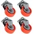 Prakash 50mm Mini Swivel Caster Wheel For Furniture Sofa, Table ,Tippy Basket Trolley Heavy Quality  (Pack Of 4)