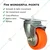 Prakash 50mm Mini Swivel Caster Wheel For Furniture Sofa, Table ,Tippy Basket Trolley Heavy Quality  (Pack Of 4)
