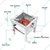 Premium Quality 15X15 inch Single Ring Korean Stove