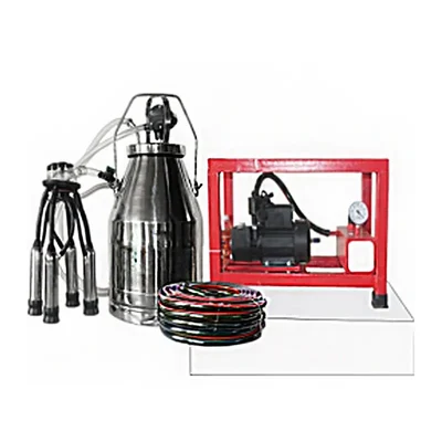 Premium Quality Single Bucket (25 Liters) Monoblock Milking Machine With 1 HP motor, 200 LPM Pump & 20 Ft Vacuum Pipe