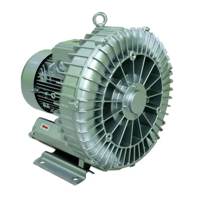 Heavy Duty 5.5 HP/4 KW Three Phase Single Stage Ring Blower For Agitate & Aerate Water In Spa/Fish & Aquaculture Tank