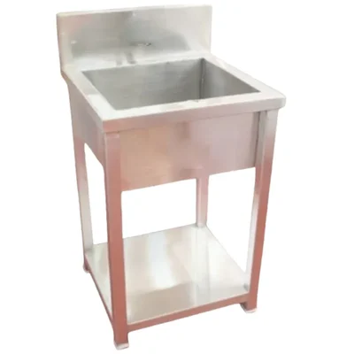 16x16 inch Sink of Single Unit without Tap, Stainless Steel 304 Body, Dimension 22x24x30 inch