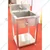 16x16 inch Sink of Single Unit without Tap, Stainless Steel 304 Body, Dimension 22x24x30 inch