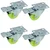 U Star (U-73L) Plate Type Castor (Swivel With Break) With 400 KG Load Capacity (Pack of 4)