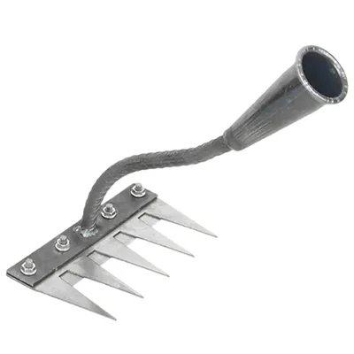 Heavy-Duty 6 Tooth Spike Harrow - Durable Agricultural Tool for Soil Tilling, Leveling & Weeding  