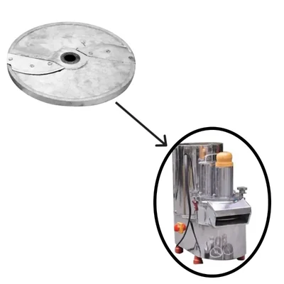 1 mm Slicer Blade For Heavy Duty Stainless Steel Vegetables Cutting Machine 150-200 Kg/Hr Capacity with 1 HP Motor