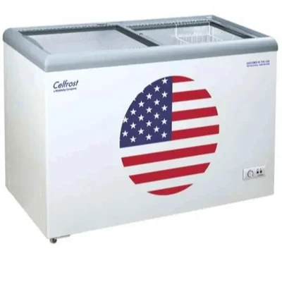 Celfrost 324 Ltr Sliding Glass Door Chest Freezer, IKG 405 C with 3 Years Warranty