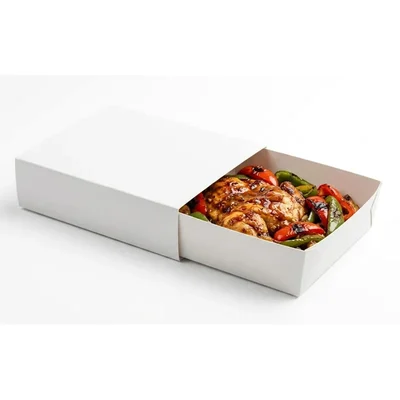 Premium Sliding Pizza Boxes | Space Saving Pull Out Pizza Packaging for Food Trucks, Cafes, and Gourmet Pizzerias(Pack-50 Pcs)