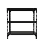 Menage 24 x 36 x 18 Inch 3 Shelves Slotted Angle Metal Rack (22 Gauge Shelves & 16 Gauge Angle)