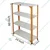 Premium Quality 60 x 24 x 12 Inch 4 Shelves Powder Coated Metal Rack For Multipurpose Use(Color-White Shelves & Orange Angle )