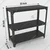 FIDVI® 12D X 23L X 30H Inch 3 Shelves Powder Coated Slotted Angle Metal Rack With Accessories ( SR-510)