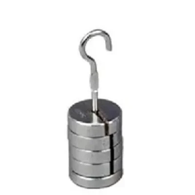 Cometek 1000g Slotted Weight Set |200g × 5 |Chrome Plated Iron & Precision Calibration Hanger