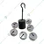 Reliant Lab Slotted Weights with Hanger Iron Chrome Plated 1 kg (5 x 200gm)