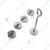 Reliant Lab Slotted Weights with Hanger, Iron Chrome Plated 100gm (5x20gm)