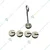 Reliant Lab Slotted Weights with Hanger, Iron Chrome Plated 100gm (5x20gm)