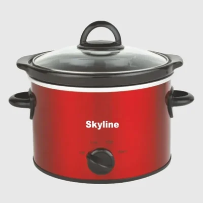 Skyline VTL-5959 3L Slow Cooker - Single Pot, 200 Watts for Perfect Slow Cooking With 1 Year Warranty