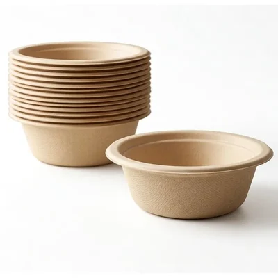 PAAVAN Eco-Friendly 40ml Disposable Bagasse Bowls for Condiments, Sauces & Samples | 100% Compostable Small Portion Cups(Pack-100 Pcs)