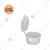 200pcs, 25ml Mini Dip Sauce, Chutney Packaging Cups with Attached Lid 