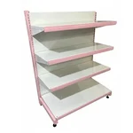 Premium Quality 4 x 3 Feet 4 Shelves Slotted Channel Display Rack - Set Of 1