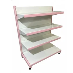 Premium Quality 4 x 3 Feet 4 Shelves Slotted Channel Display Rack - Set Of 1