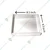 Premium 8.5 x 8.5 Inch, 0.9 mm Thick Small Square Aluminium Tray (Pack-2 Pcs)