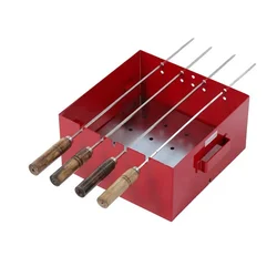 PEPL 10 inch Smokeless Portable Barbeque Grill with Accessories