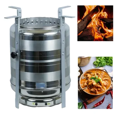 PEPL Smokeless Wood Burning Cooking Stove for Hotel & Restaurant with 6 Months Warranty