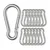 Heavy Duty 4 x 40 mm Galvanised Snap Hook (Pack Of 100 Pcs)