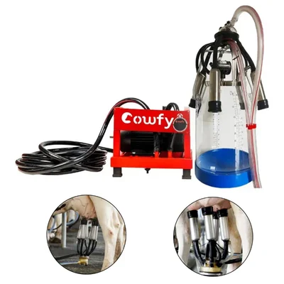 COWFY 0.5 HP Single Bucket Milking Machine With 240cc Claw & 25 litres Bucket Capacity