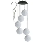 Gramstrong Wind Solar Ball Chimes Outdoor Color Changing Snow Ball Wind Chime Birthday Lights for Yard, Garden and Home
