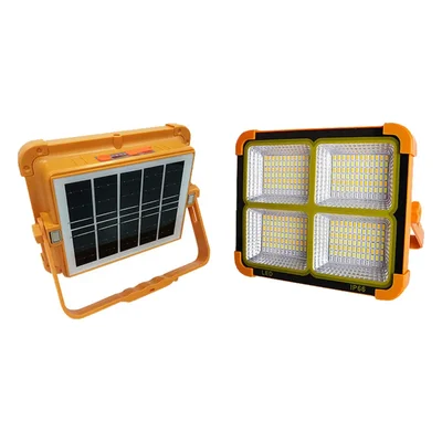 Gramstrong Republic Shark 250 Solar 2-in-1 Flood Camp, Stepless Brightness Control Light, Perfect For Emergencie(Orange)